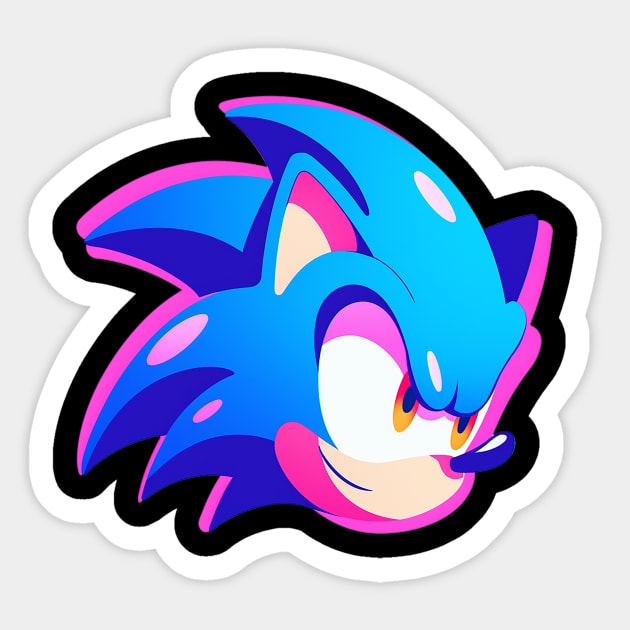 sonic Sticker by piratesnow